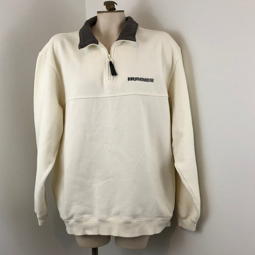 IZOD PerformX 1/4 Zip Sweatshirt Cream